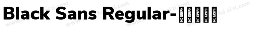 Black Sans Regular字体转换